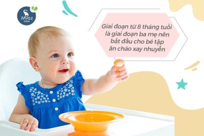 Nên cho bé tập ăn cháo khi nào?