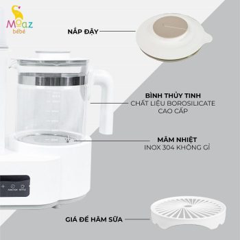 External structure of Moaz Bebe Baby Electric Kettle Sterilizer & Dryer MB-031