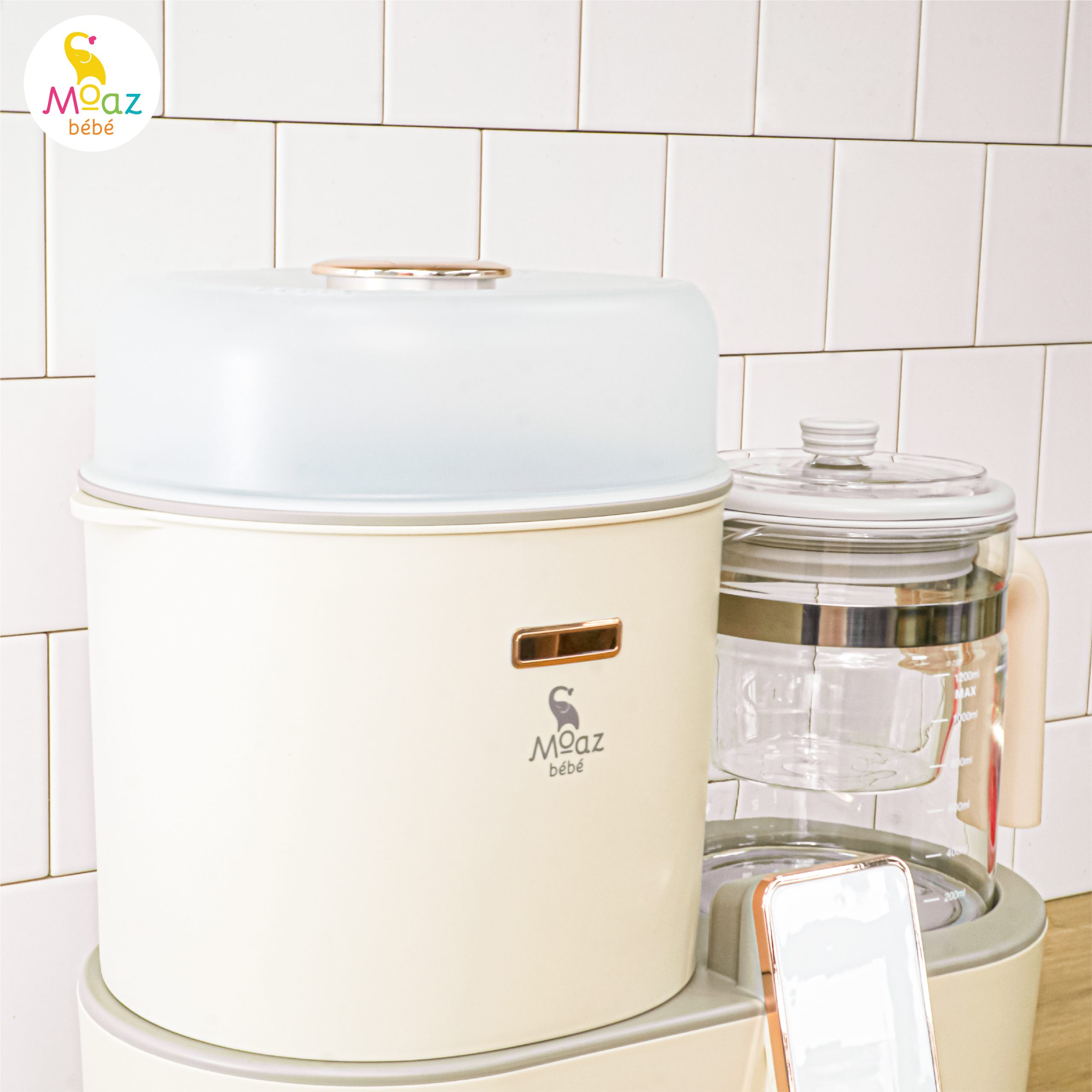 Moaz Bebe Baby Electric Kettle Sterilizer & Dryer MB-046 4 Moaz Bebe Baby Electric Kettle Sterilizer Dryer MB 046