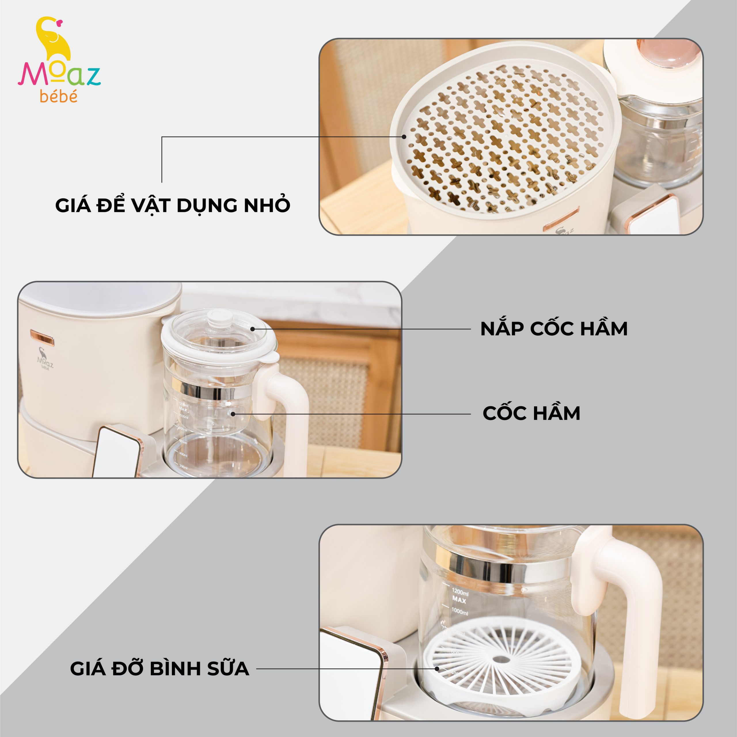 Moaz Bebe Baby Electric Kettle Sterilizer & Dryer MB-046 2 Moaz Bebe Baby Electric Kettle Sterilizer Dryer