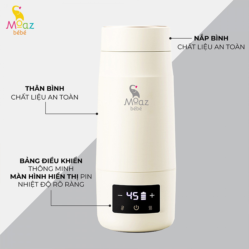 Moaz Bebe Portable Kettle MB-058 1 binh dun nuoc pha sua di dong mb058 1