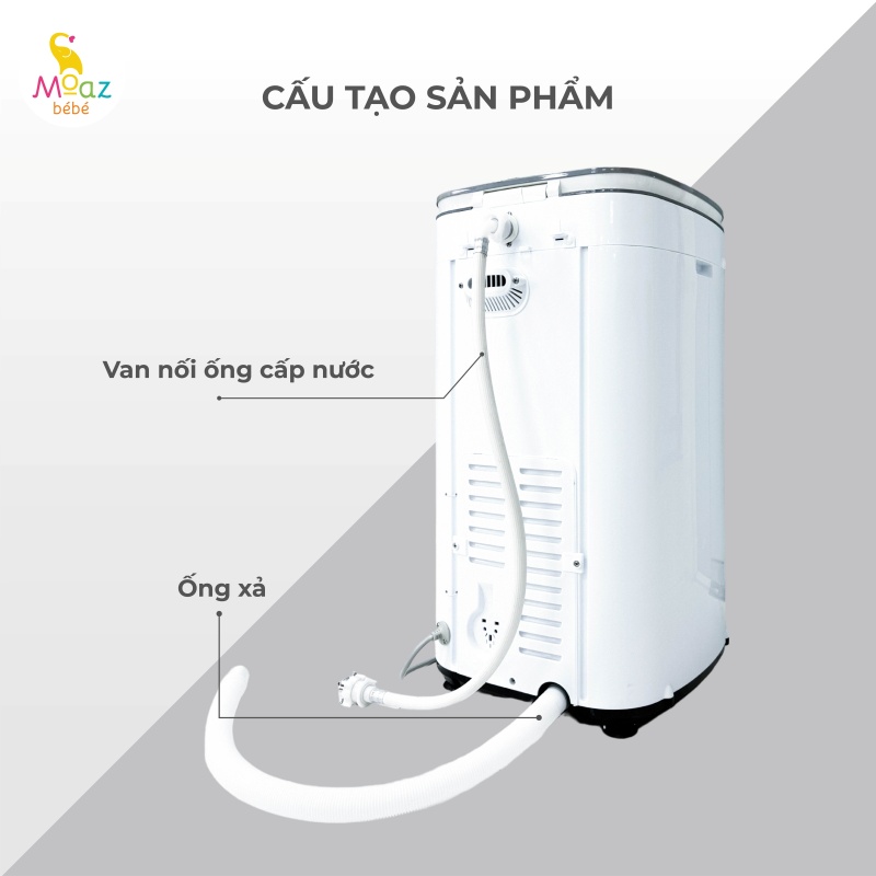 Moaz Bebe Baby Clothes Washing Machine With Dryer MB-068 7 may giat quan ao kem say kho cho be moaz bebe mb 068 2