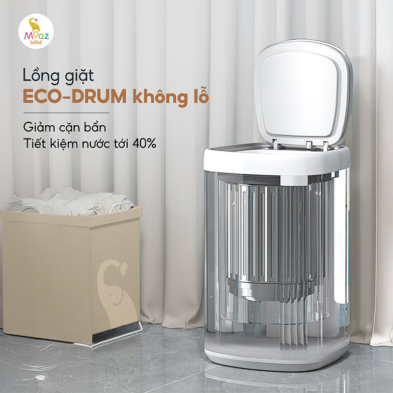 Moaz BéBé New Generation Washer & Dryer MB-119 6 may giat mini cho be kem say kho 2